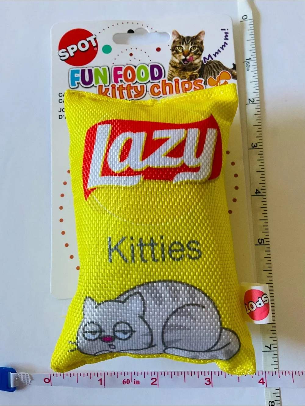 NEW Spot 3pc Fun Food Kitty Chips Catnip Cat Play Toys Crinkle Rattle Sounds